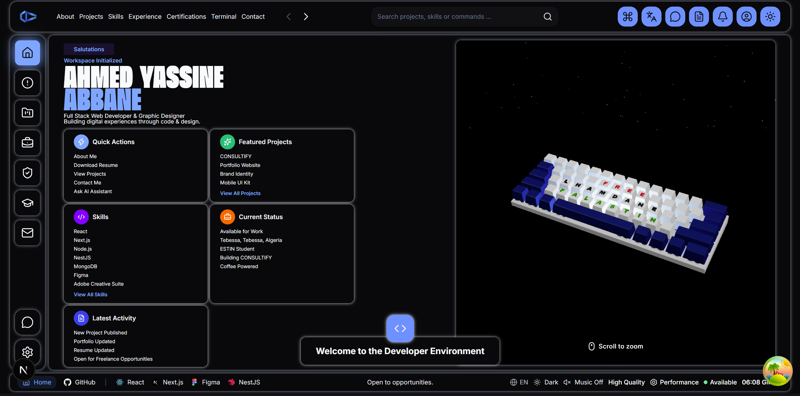 Portfolio Workspace project preview